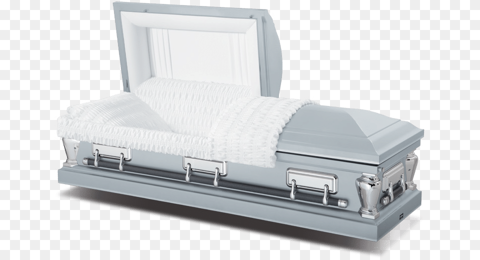 Virgo Silver Casket, Bed, Furniture, Funeral, Person Png