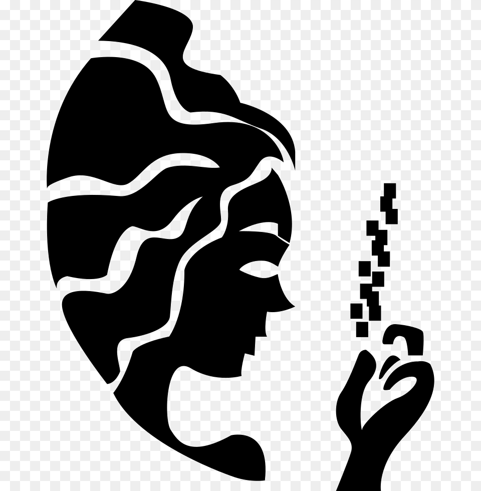 Virgo Virgo Lady Sign, Stencil, Silhouette Free Transparent Png