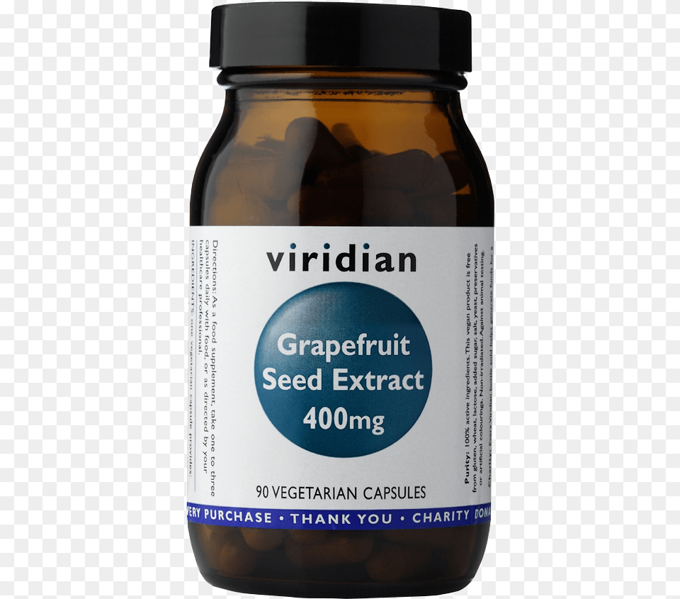 Viridian Grapefruit Seed Extract Viridian Organic Spirulina 500mg Tablets, Jar, Alcohol, Beer, Beverage Free Png
