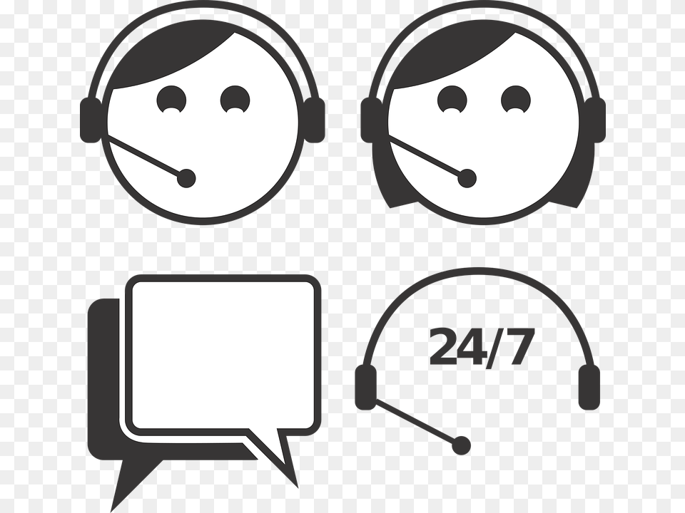 Virtual Assistant Call Center Dibujo, Gauge, Stencil Free Transparent Png