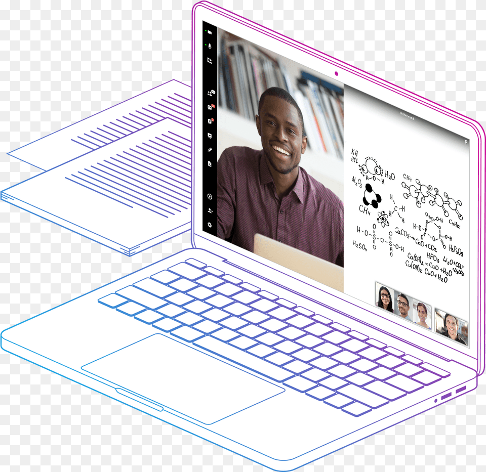 Virtual Classrooms For Educational Institutions Logitech Chiclet Keyboard, Laptop, Computer, Pc, Electronics Free Png