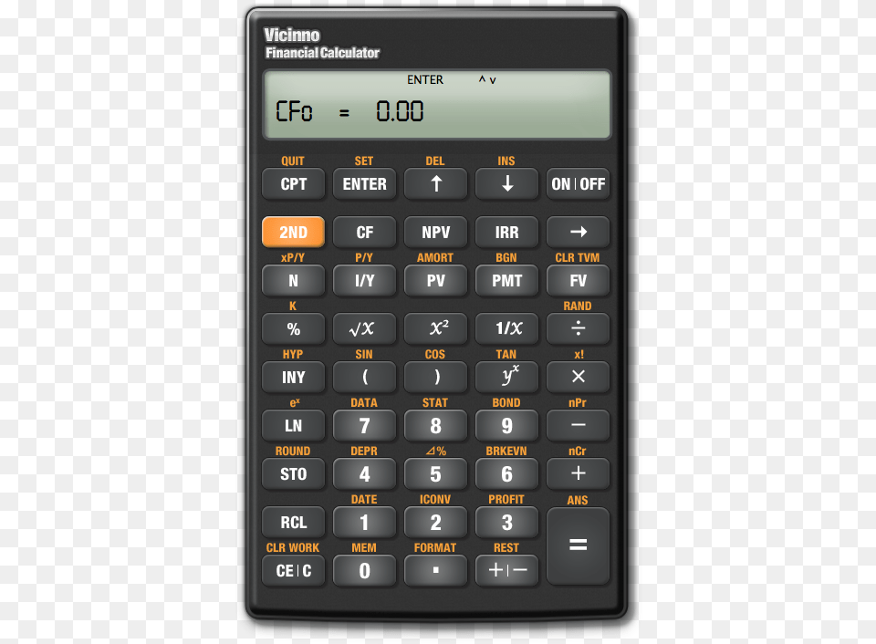 Virtual Financial Calculator, Electronics, Mobile Phone, Phone Free Png Download