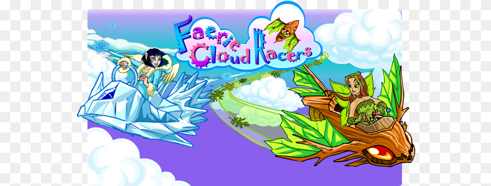 Virtual Games Pets Neopets Faerie Cloud Racers, Book, Comics, Publication, Baby Free Png