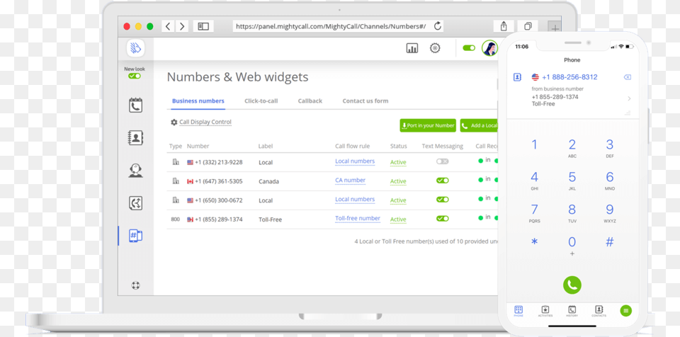 Virtual Phone Number Mightycall Dot, File, Text, Electronics, Mobile Phone Png