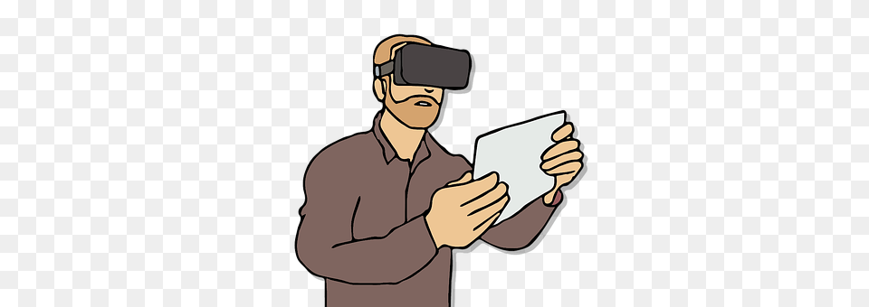 Virtual Reality Reading, Photography, Person, Man Free Png Download