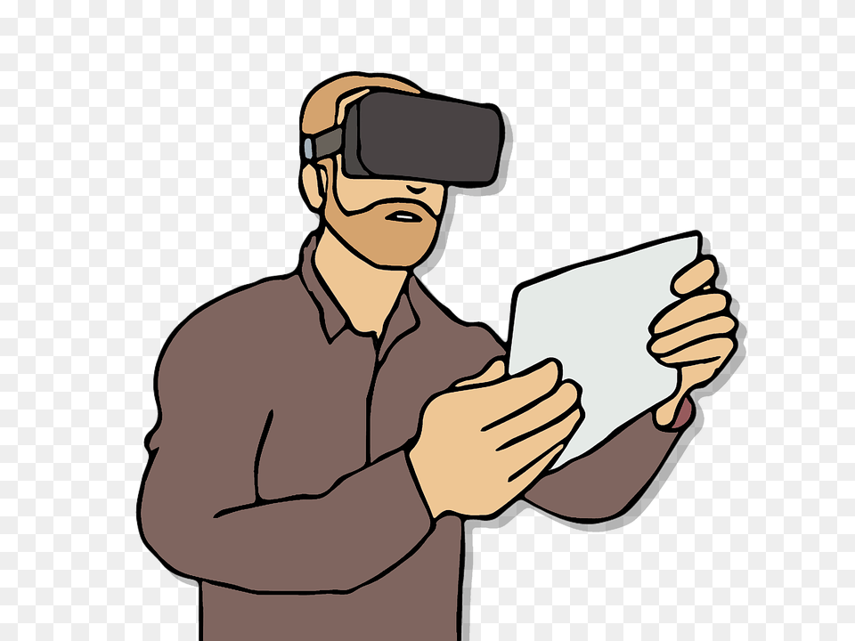 Virtual Reality Reading, Photography, Person, Man Png