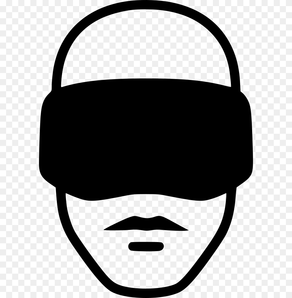 Virtual Reality Face Icon Stencil, Accessories, Goggles Free Png Download