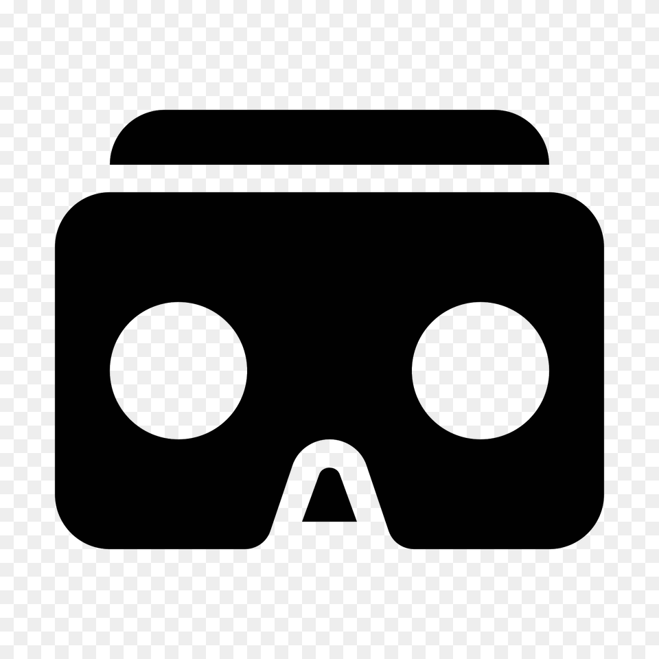 Virtual Reality Icon, Gray Free Png Download