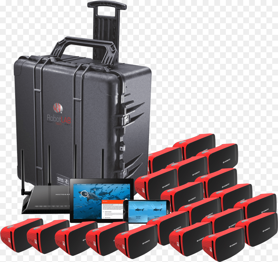 Virtual Reality Lab Google Expeditions Kit, Baggage, Computer Hardware, Screen, Electronics Free Png Download