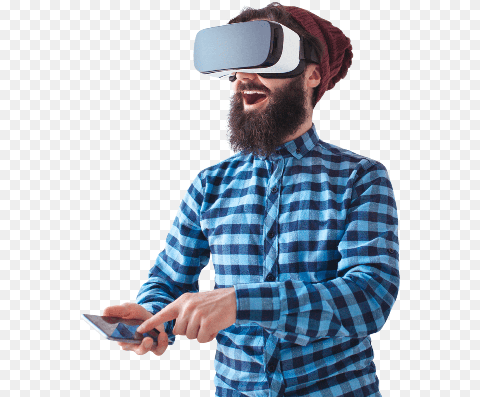 Virtual Reality Man Man With Vr Headset, Face, Head, Person, Photography Png Image