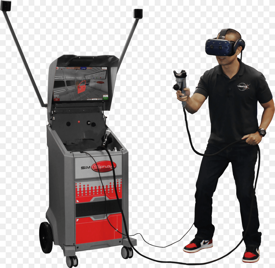 Virtual Spray Painting Simulator Paint Simulator Virtual Reality, Vr Headset, Gas Pump, Machine, Pump Free Transparent Png