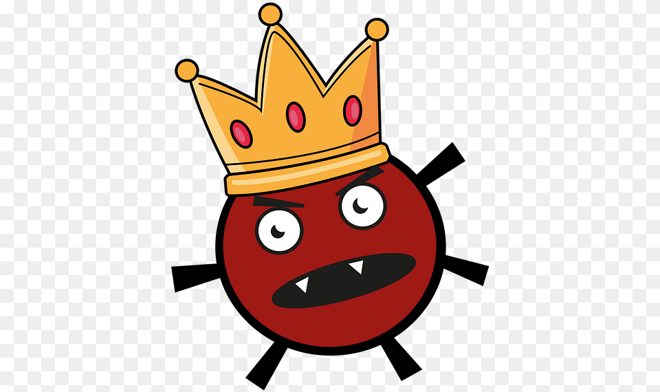 Virus Angry Crown Image On Pixabay Imagenes De Virus Animadas, Accessories, Jewelry Free Transparent Png