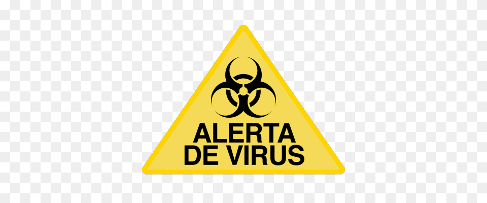 Virus Danger Triangle Transparent, Sign, Symbol, Road Sign Free Png Download