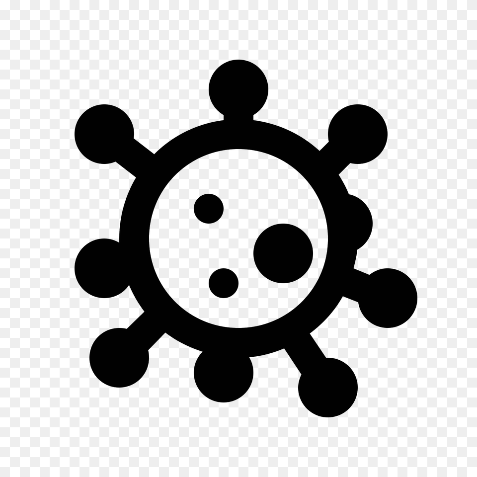 Virus Icono, Gray Png