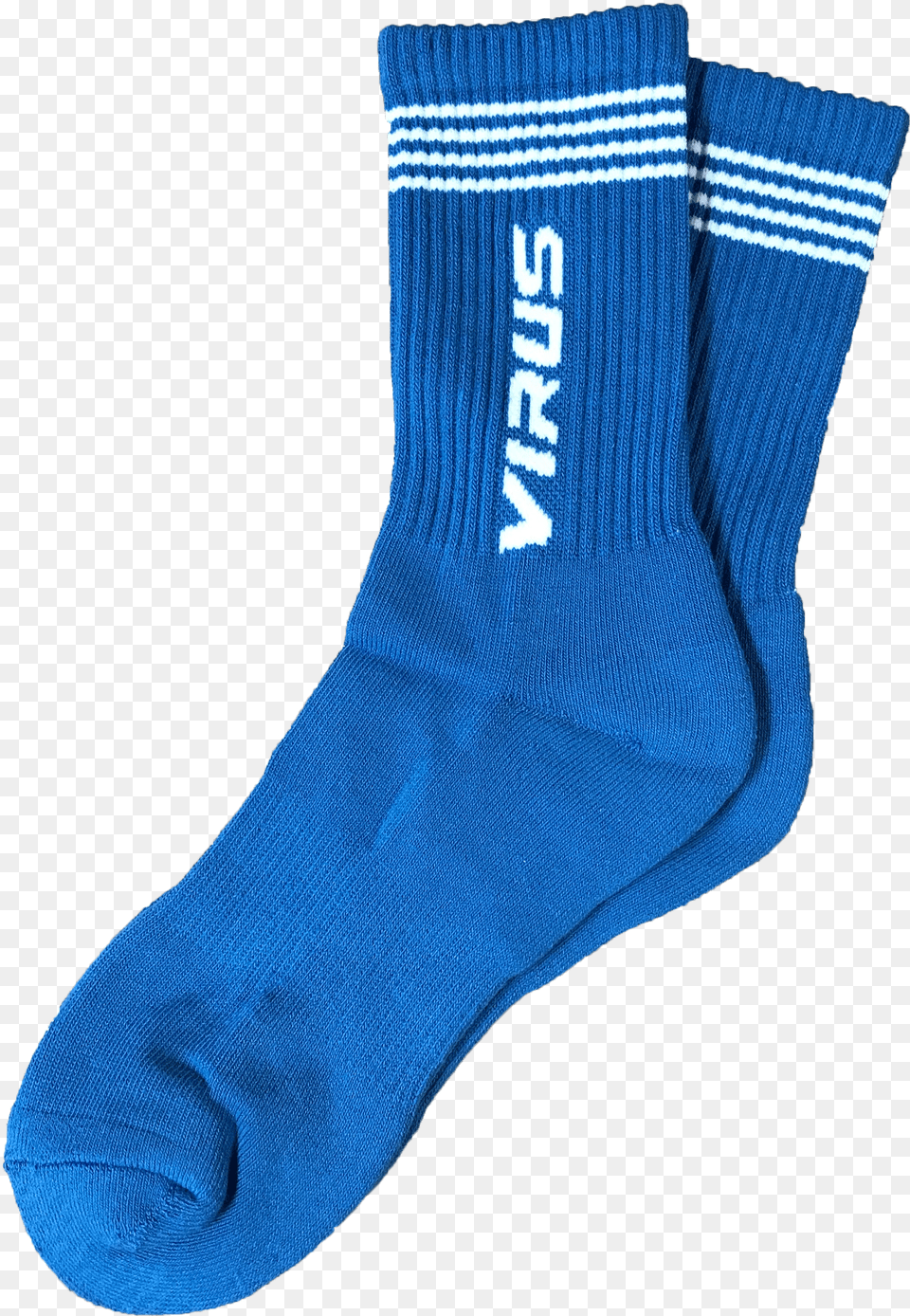 Virus Socks Blue White Sock Sock Free Png Download