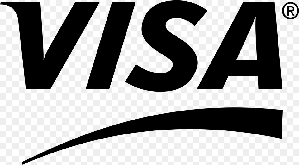 Visa 1 Logo Transparent Visa, Gray Free Png