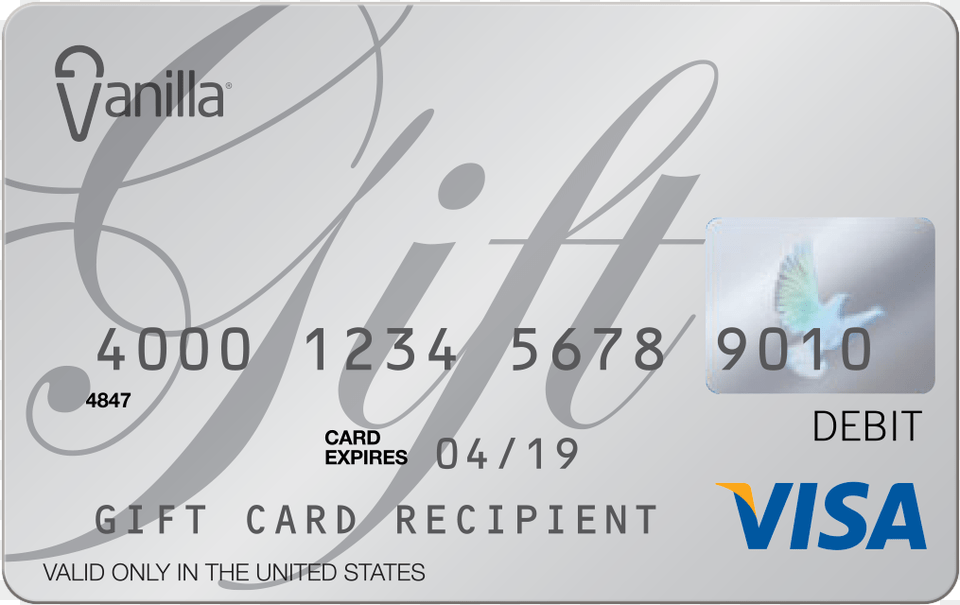 Visa Gift Card Visa Vanilla Gift Card, Text, Credit Card Free Png