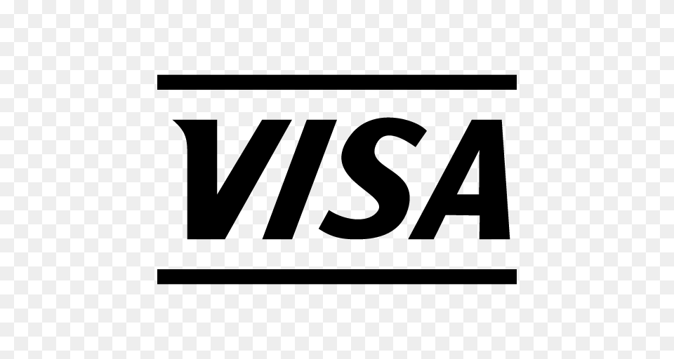 Visa Icon, Gray Free Transparent Png
