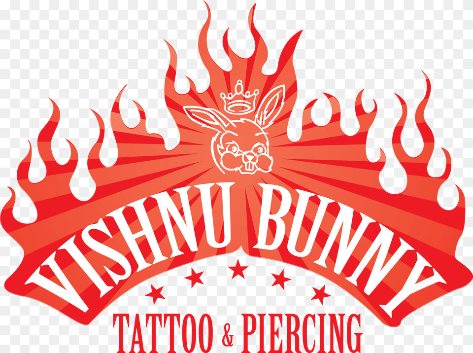 Vishnu Bunny Tattoo Amp Piercing, Logo, Dynamite, Weapon Free Png