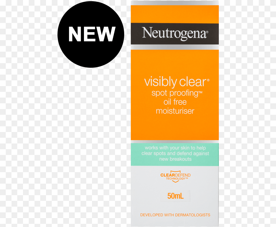 Visibly Clear Spot Proofing Oil Free Moisturising New Neutrogena Visibly Clear Mask, Advertisement, Bottle, Poster, Cosmetics Png Image
