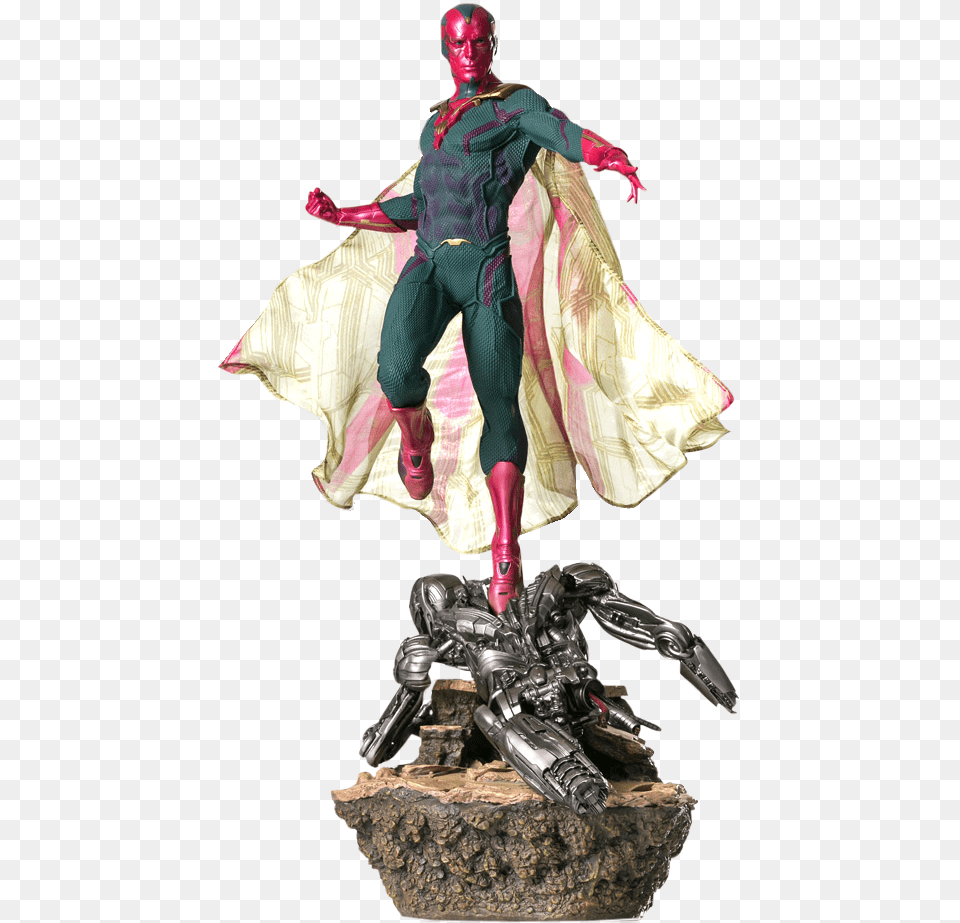Vision 16th Scale Diorama Statue Avengers Age Of Ultron 1 6 Statuen, Figurine, Adult, Female, Person Free Png Download