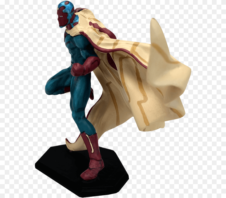 Vision Age Of Ultron Metal Miniature Figurine, Cape, Clothing, Person, Adult Png