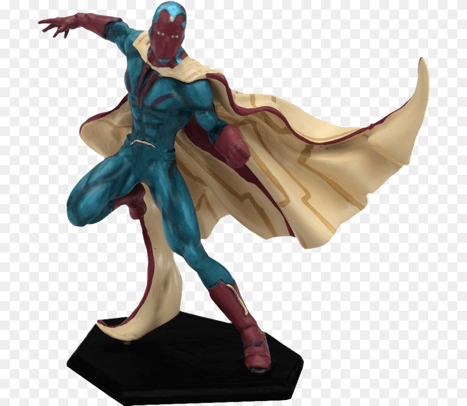 Vision Age Of Ultron Metal Miniature Vision Dynamic Poses Marvel, Figurine, Adult, Person, Woman Free Png Download