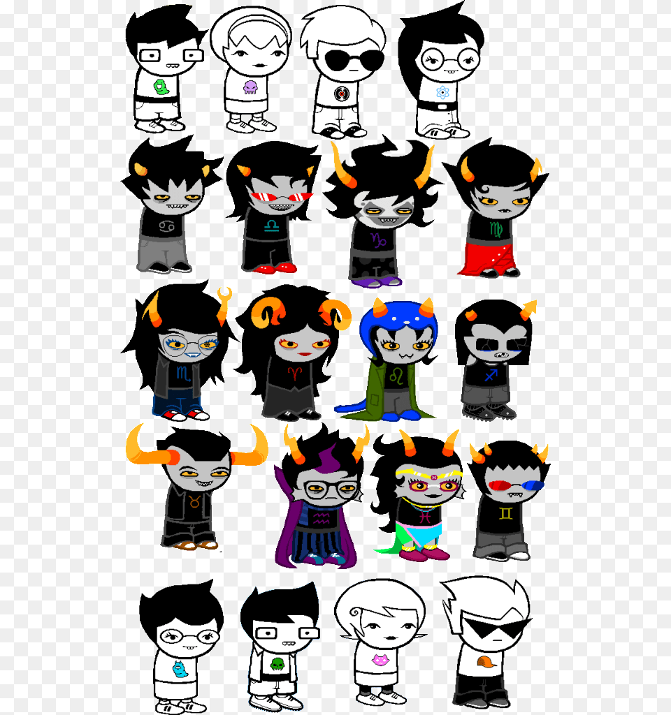 Vision Care Cartoon Head Eyewear Fashion Accessory Homestuck Characters, Publication, Book, Comics, Person Png Image