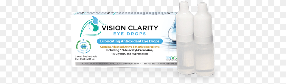 Vision Clarity Carnosine Eye Drops Antioxidant Eye Drops, Toothpaste Free Png