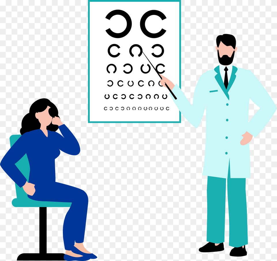 Vision Screening Clipart, Lab Coat, Sleeve, Clothing, Coat Free Png Download
