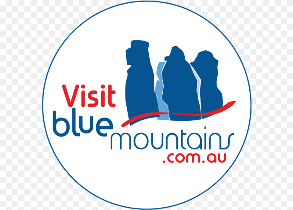 Visit Blue Mountains Logo For Circle, Bottle, Adult, Female, Person Png