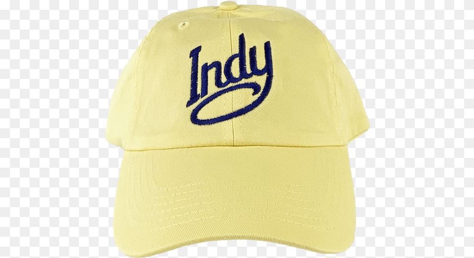 Visit Indy Dad Hat Yellow Visit Indy, Baseball Cap, Cap, Clothing, Helmet Free Png Download