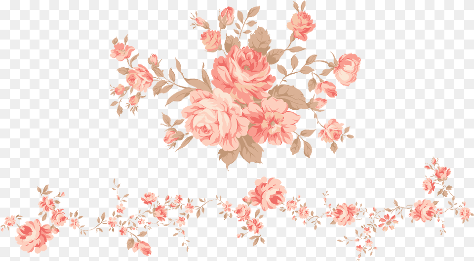 Visit Peach Flower Border, Art, Floral Design, Graphics, Pattern Free Png Download