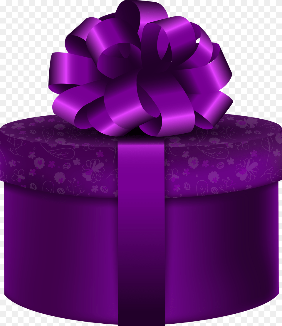 Visit Purple Gift Clip Art Png