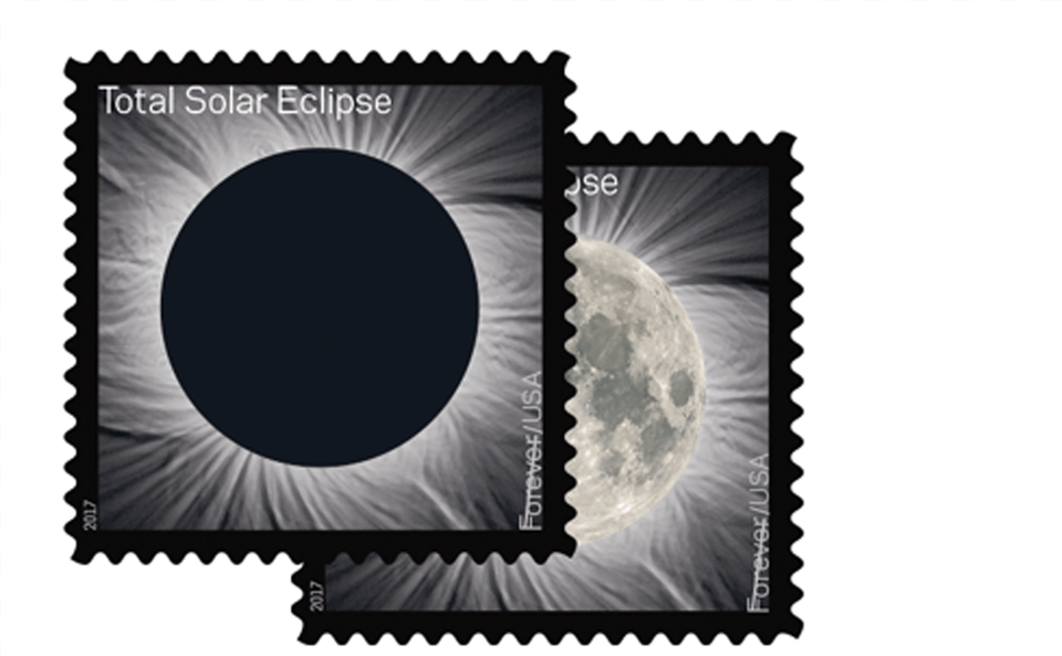Visit The Usps Trailer At Homestead To Purchase Your Eclipse Postage Stamp, Postage Stamp, Outdoors, Night, Nature Free Png Download