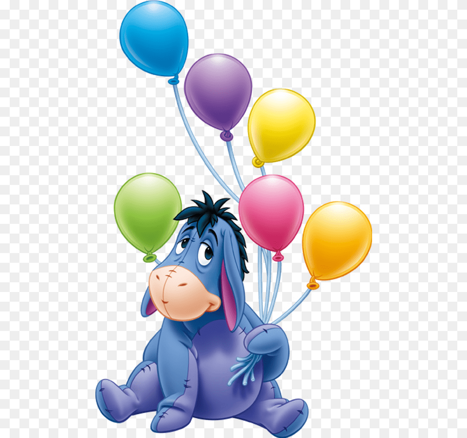 Visual Art Eeyore Things Happy Birthday Eeyore, Balloon, Book, Comics, Publication Free Png Download