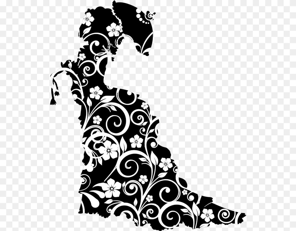 Visual Arts Flower Silhouette Victorian Art, Floral Design, Graphics, Pattern Free Transparent Png
