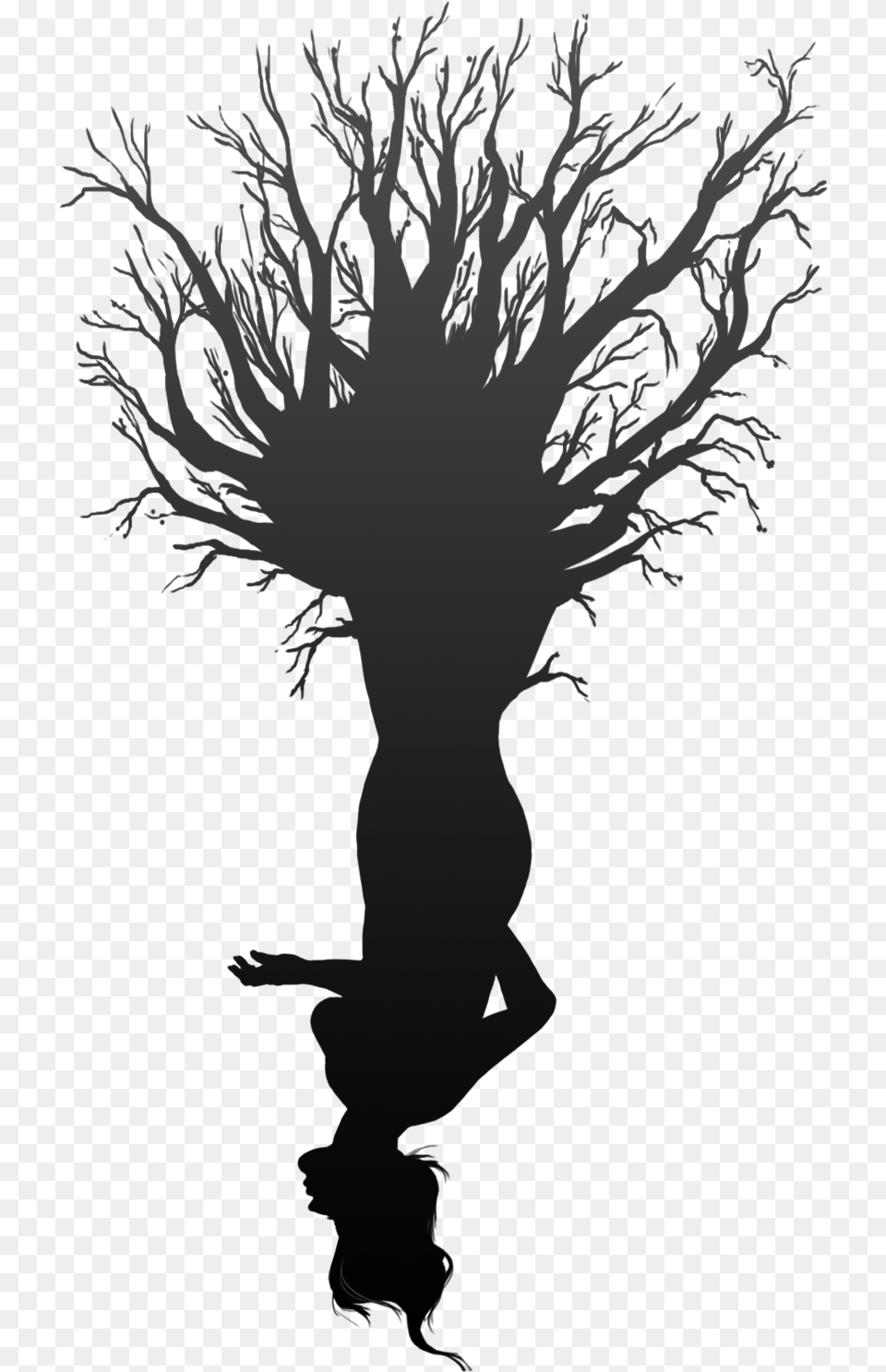 Visual Arts Tree Of Life Digital Art Art, Silhouette, Stencil, Person Free Transparent Png