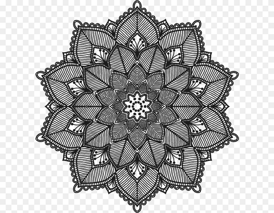 Visual Artsembellishmentlace Mandala Artwork, Pattern Free Png Download