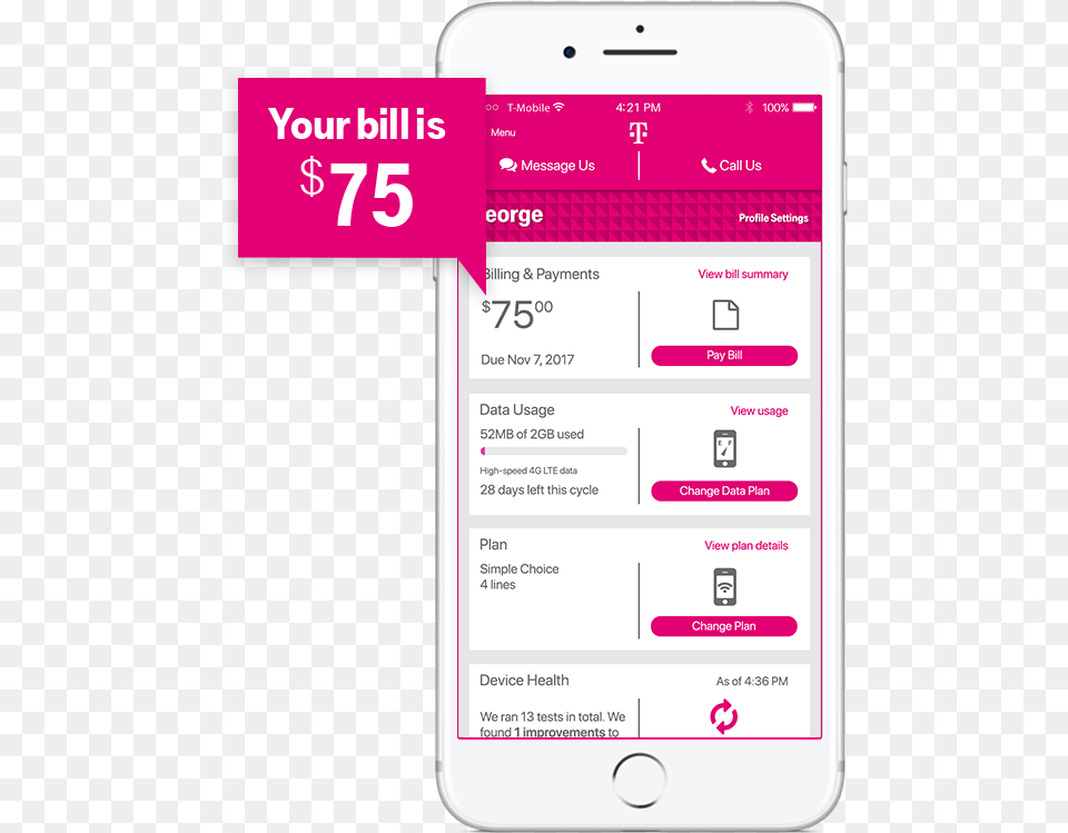 Visual T Mobile One Prepaid, Electronics, Mobile Phone, Phone, Text Free Png