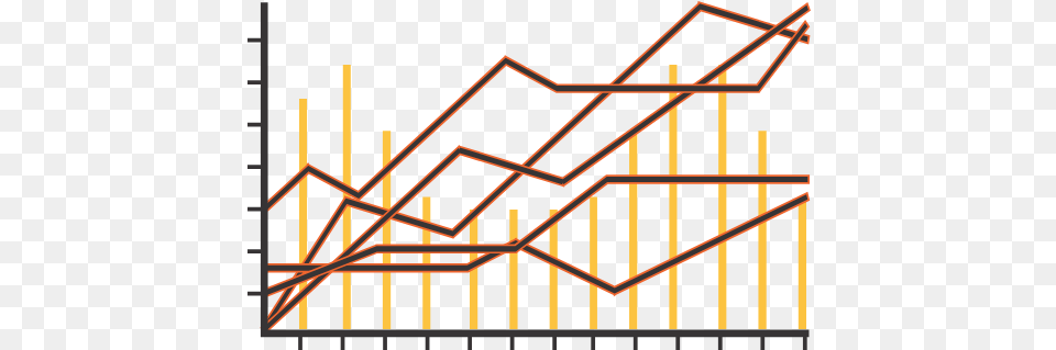 Visualization Of Data Through Dual Access Charts Chart, Handrail, Fence, Arch, Architecture Free Transparent Png