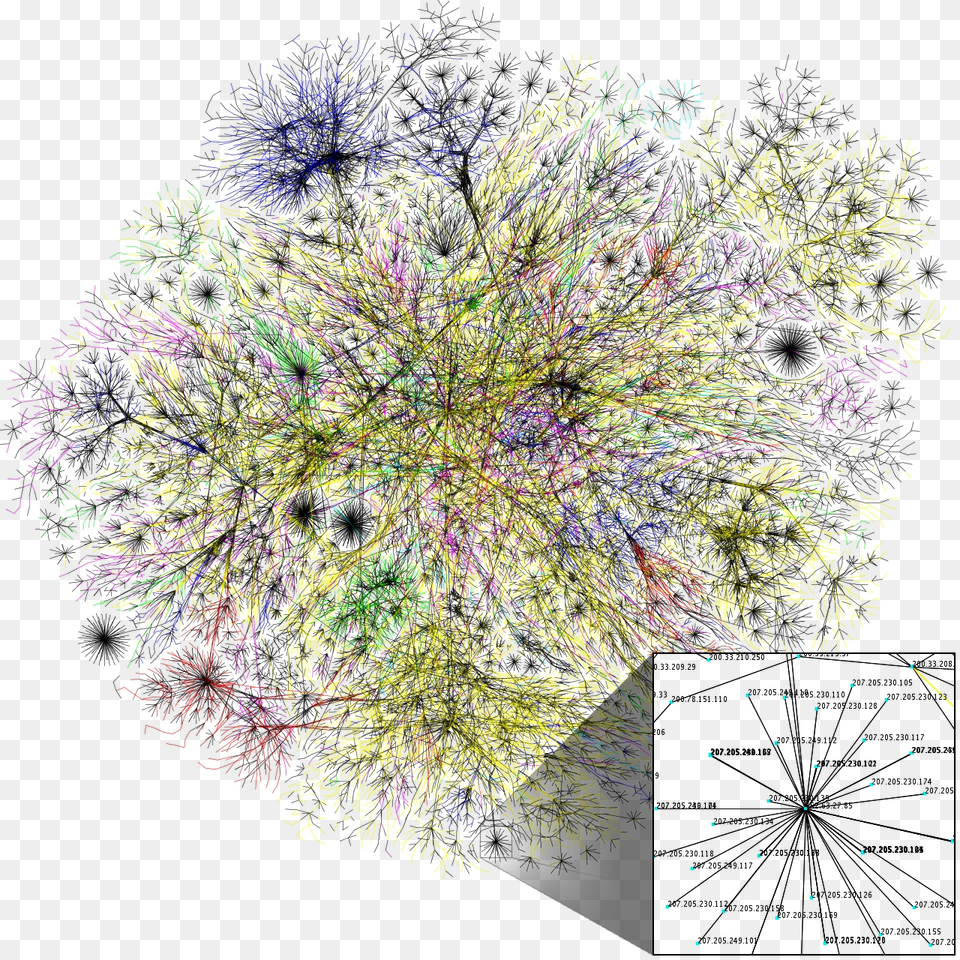 Visualization Of Internet Routing Paths Map Of Neural Pathways, Accessories, Pattern, Ornament, Purple Free Png