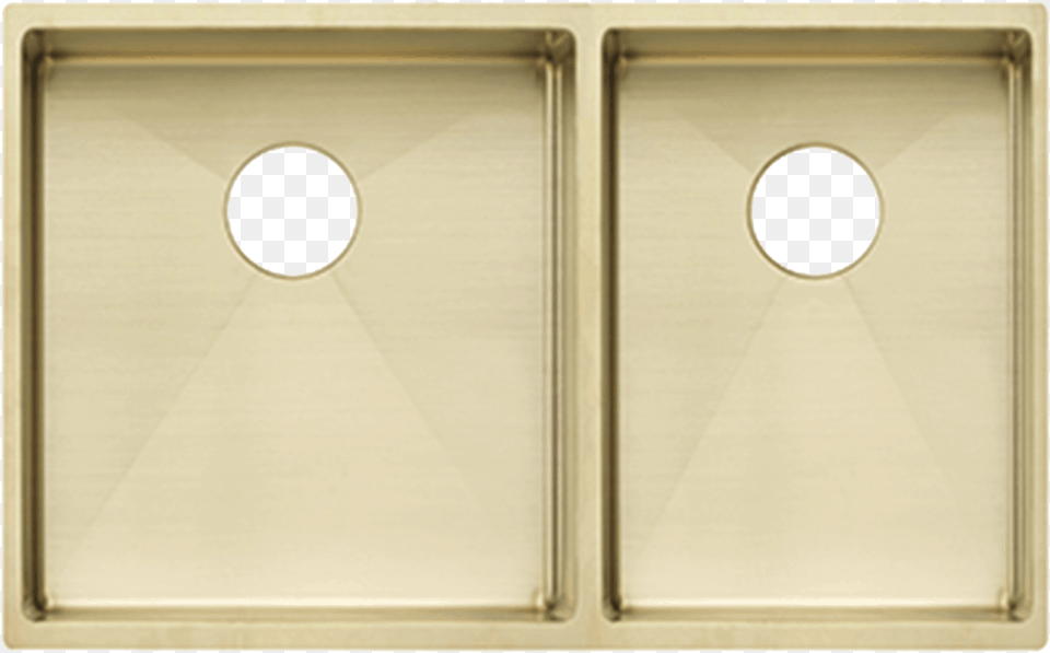 Vita Double Brass Sink With Wastes Sink, Hole, Double Sink Png Image