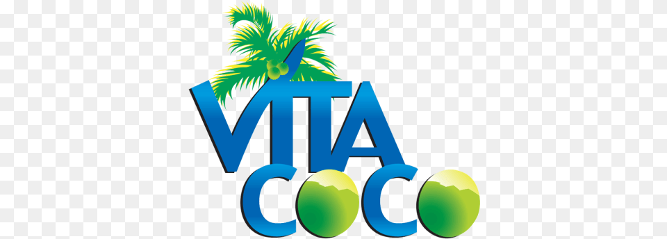 Vita Vita Coco Coconut Water Logo, Tree, Tennis Ball, Tennis, Sport Free Png Download