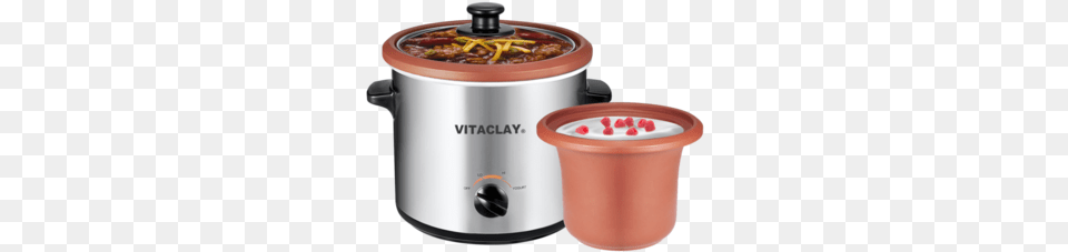 Vitaclay Vs7600 2c 2 In 1 Organic Slow Cooker And Yogurt Vitaclay Vs7600 2c 2 In 1 Yogurt Maker And Personal, Appliance, Device, Electrical Device, Slow Cooker Png Image