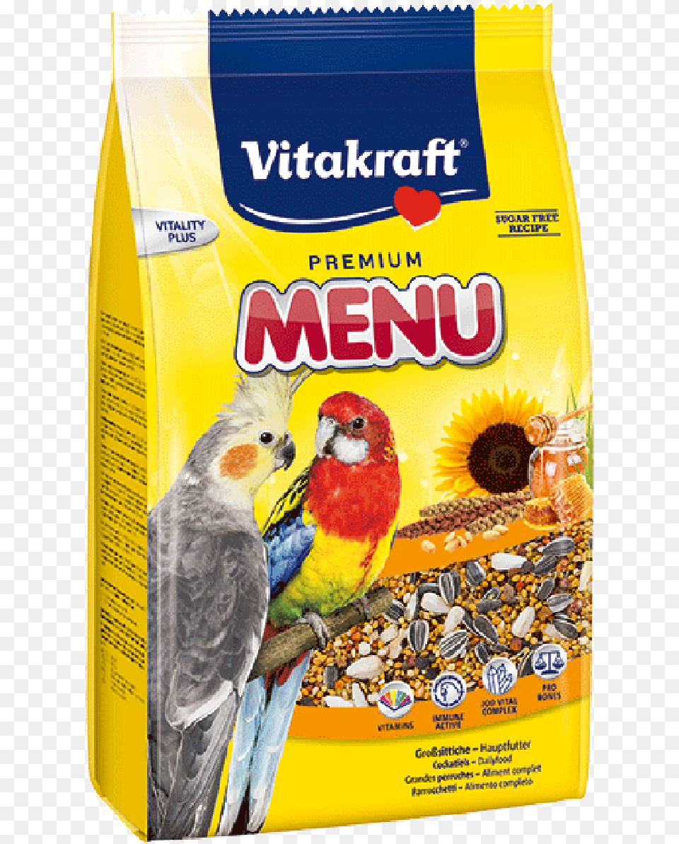 Vitakraft Cockatiel Food, Animal, Beak, Bird, Parrot Png