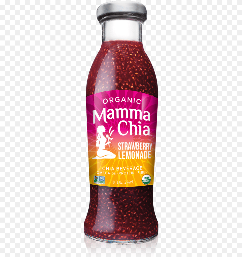 Vitality Beverages Strawberry Lemonade Mamma Chia Blueberry Pomegranate, Food, Jam, Alcohol, Beer Png