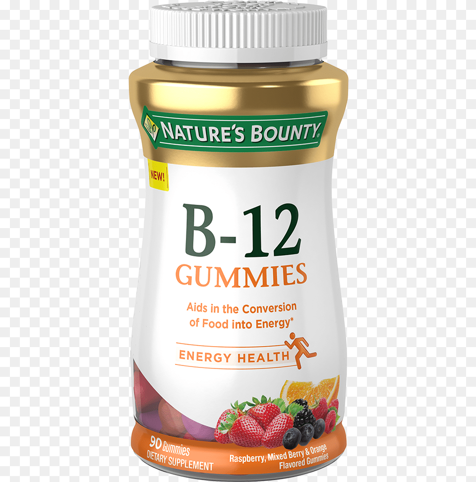 Vitamin B12 Gummies Nature39s Bounty Vitamin B12 Gummies, Berry, Food, Fruit, Plant Free Png
