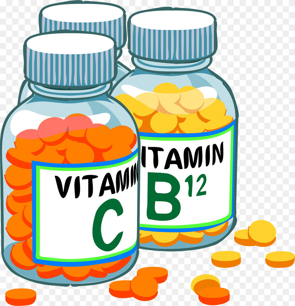 Vitamin Bottles Clipart, Medication, Food, Ketchup Free Png