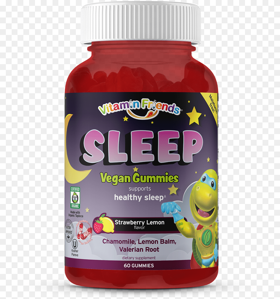 Vitamin Friends Kids Vegan Sleep Gummies Vitamin Friends, Beverage, Juice, Food, Jelly Free Transparent Png